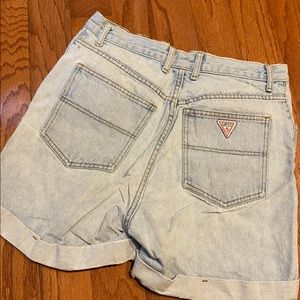 Vintage Guess Jean Shorts- highwaisted buttonfly